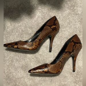 Aldo - Snake skin shoes. Dark brown and black color. Beautiful!